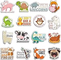 Vista 1 de Kanayu 16 imanes divertidos para nevera, imanes de animales, lindo juego de palabras de animales, decoración magnética para el hogar, cocina