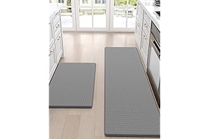 DEXI Contemporary Anti-Fatigue Kitchen Rugs and Mats, Non-Slip Floor Cushioned Comfort Runner Standing