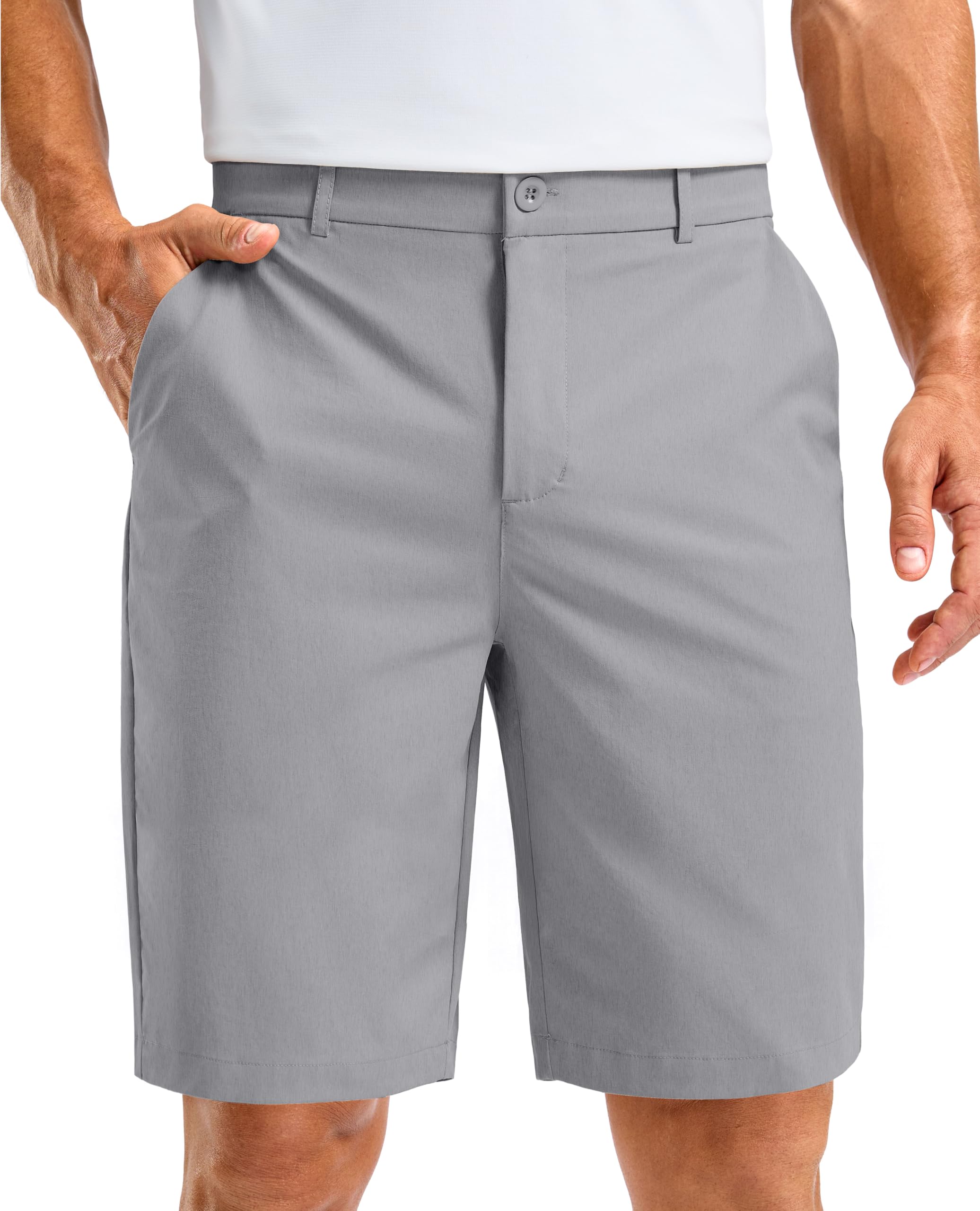 Soothfeel Men's Casual Shorts 5/7/9 Inch Golf Dress Shorts with 4 Pockets
