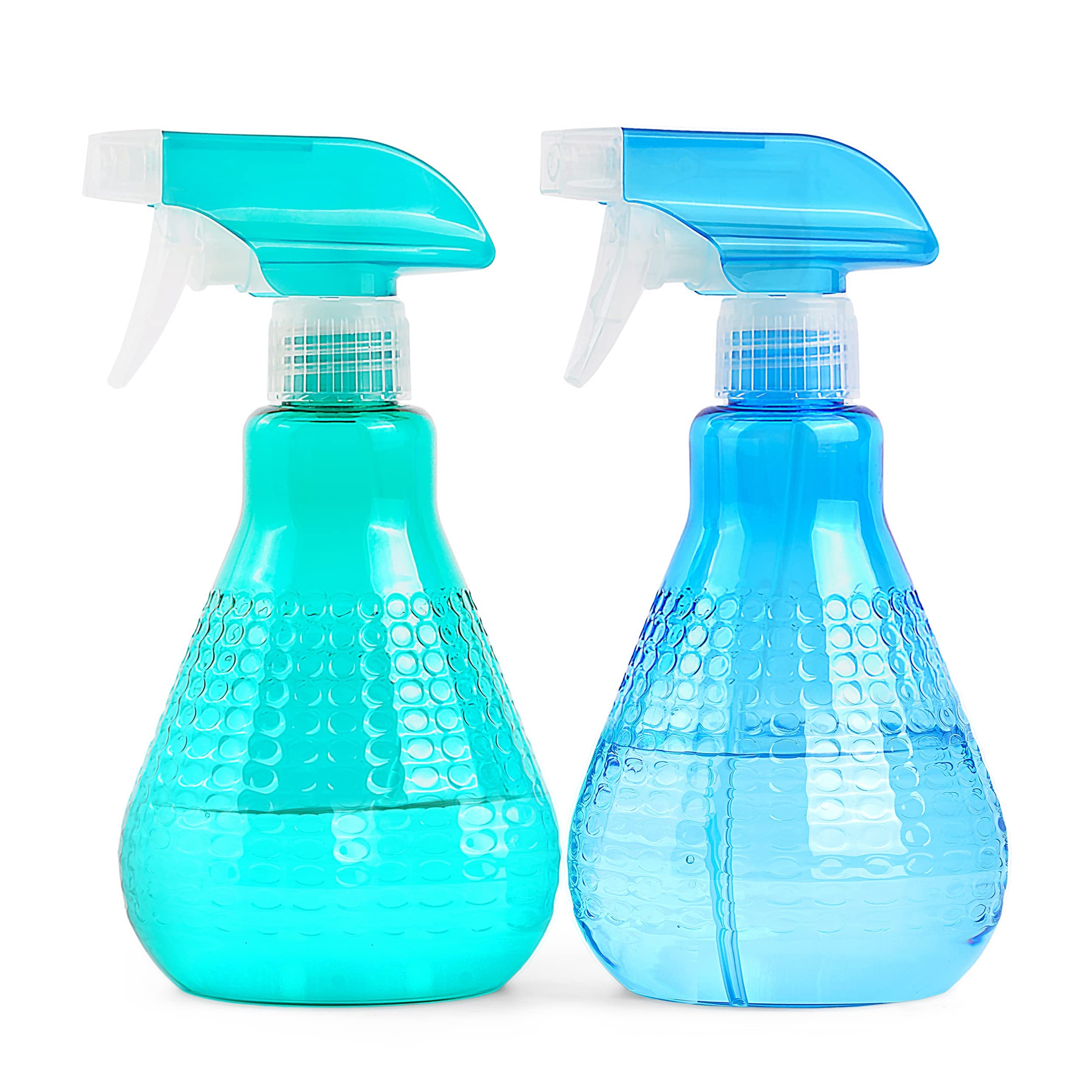 Water Spray Bottles for Cleaning, Empty Spray Bottles Gardening, Plastic Spray Bottles 500ml, 2-Pack Water Sprayer Bottle Clog-Proof, No-Leak, Plant Misting and Stream Settings