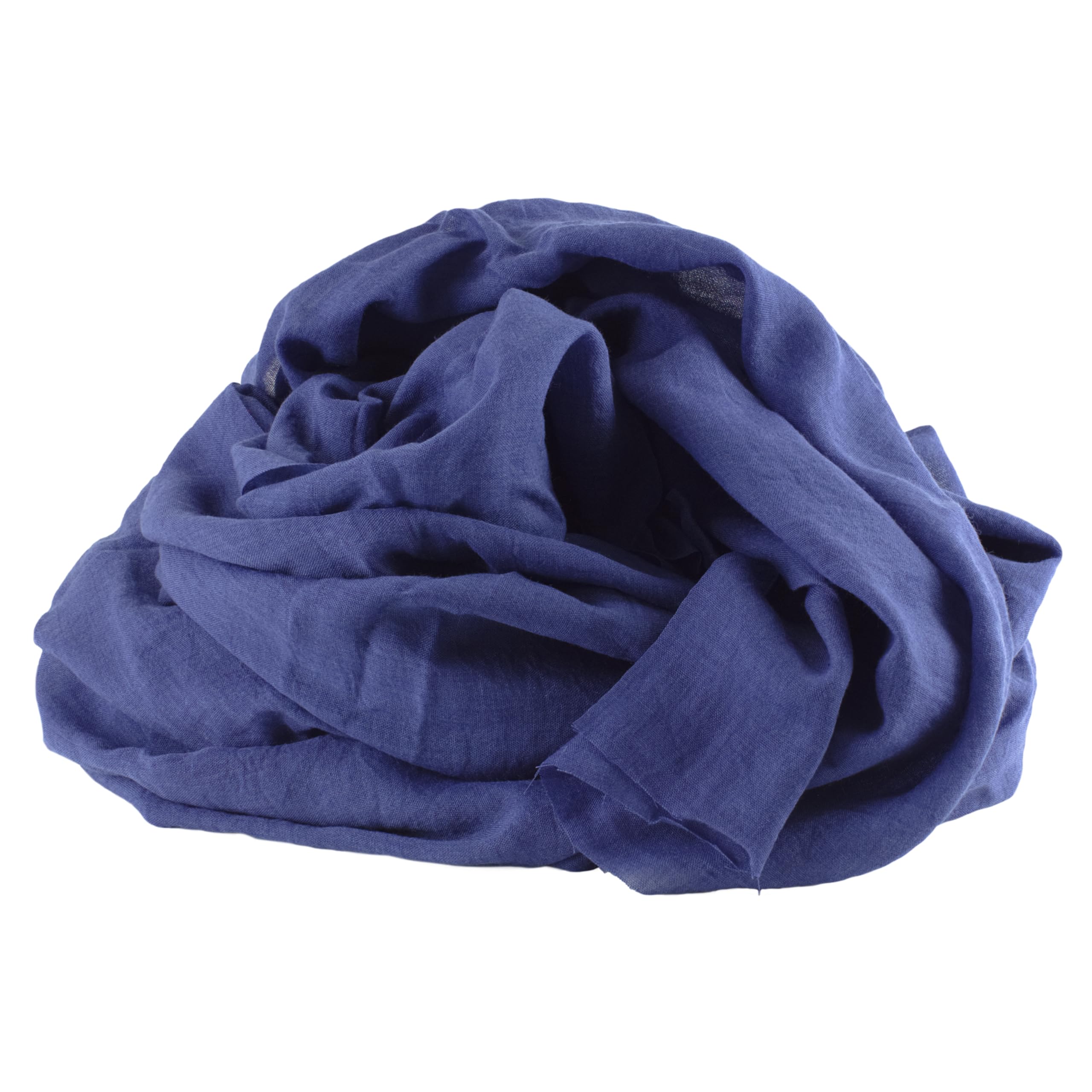 100%Mosel Musselin Dekostoff, in Classic Blue (48 cm x 5 m), 66 g/m², sehr dünner Tischläufer, zarte Tischdeko für Geburtstage & Hochzeiten, Tischband als Bunte Dekoration zu besonderen Anlässen