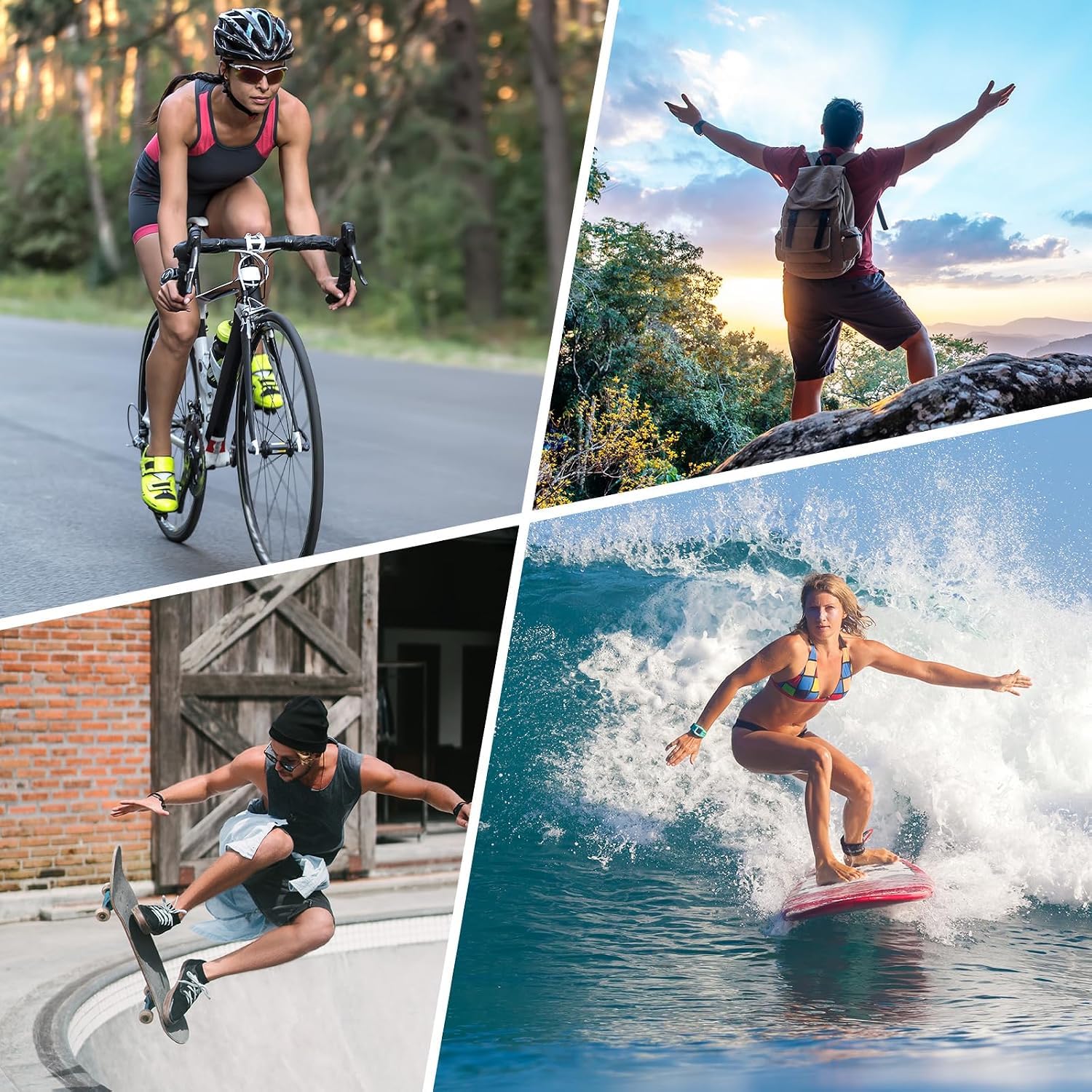 Action Cam, 5K30FPS 30MP Action Cam 40M Unterwasserkamera wasserdichte WiFi 170° Ultra-Weitwinkel EIS Action-Kamera 5X Zoom mit Fernbedienung und 2X 1350mAh Akkus(Black, SP10v19)