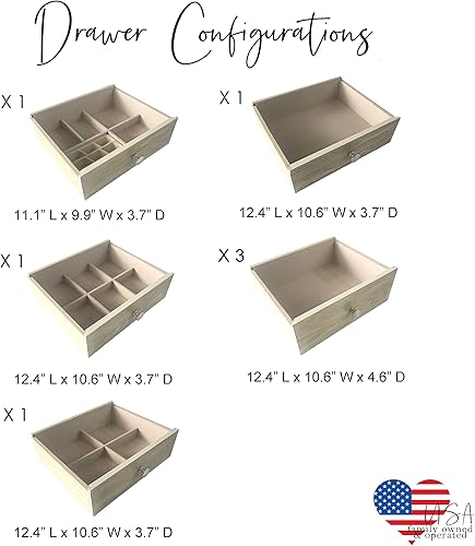 Miniatura 6 de Hives and Honey Haley Jewelry Armoire grande gris pardo