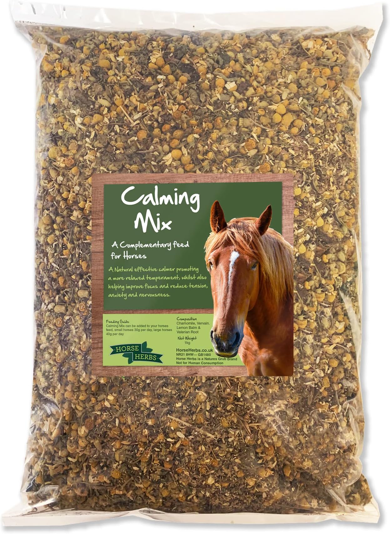 Horse Herbs Calming Mix 3kg 100 Natural Calming Supplement for