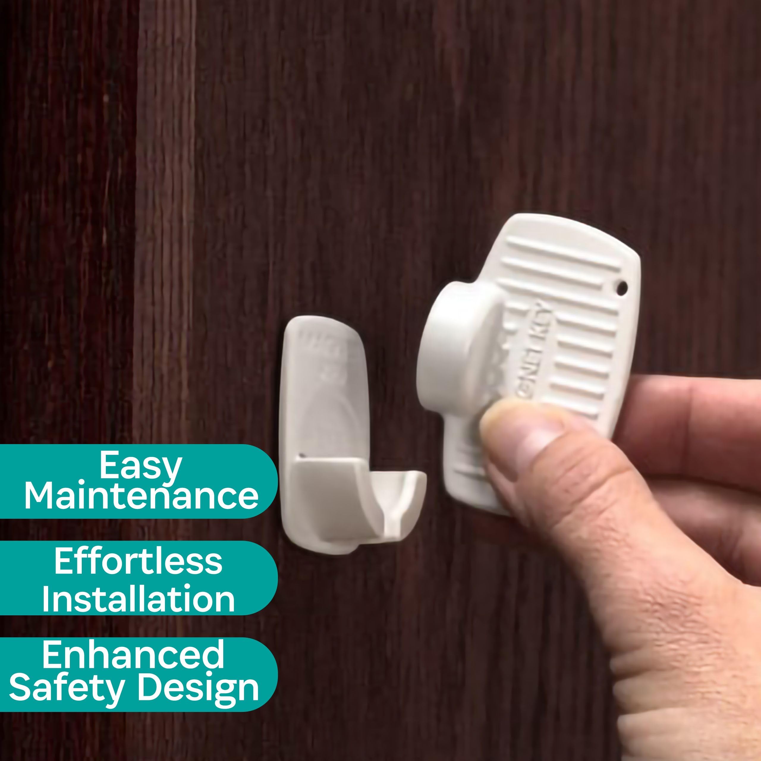 KidCo Ecken Magnet Lock Plus Schlüssel und Halterung – Weiß – 4 CT