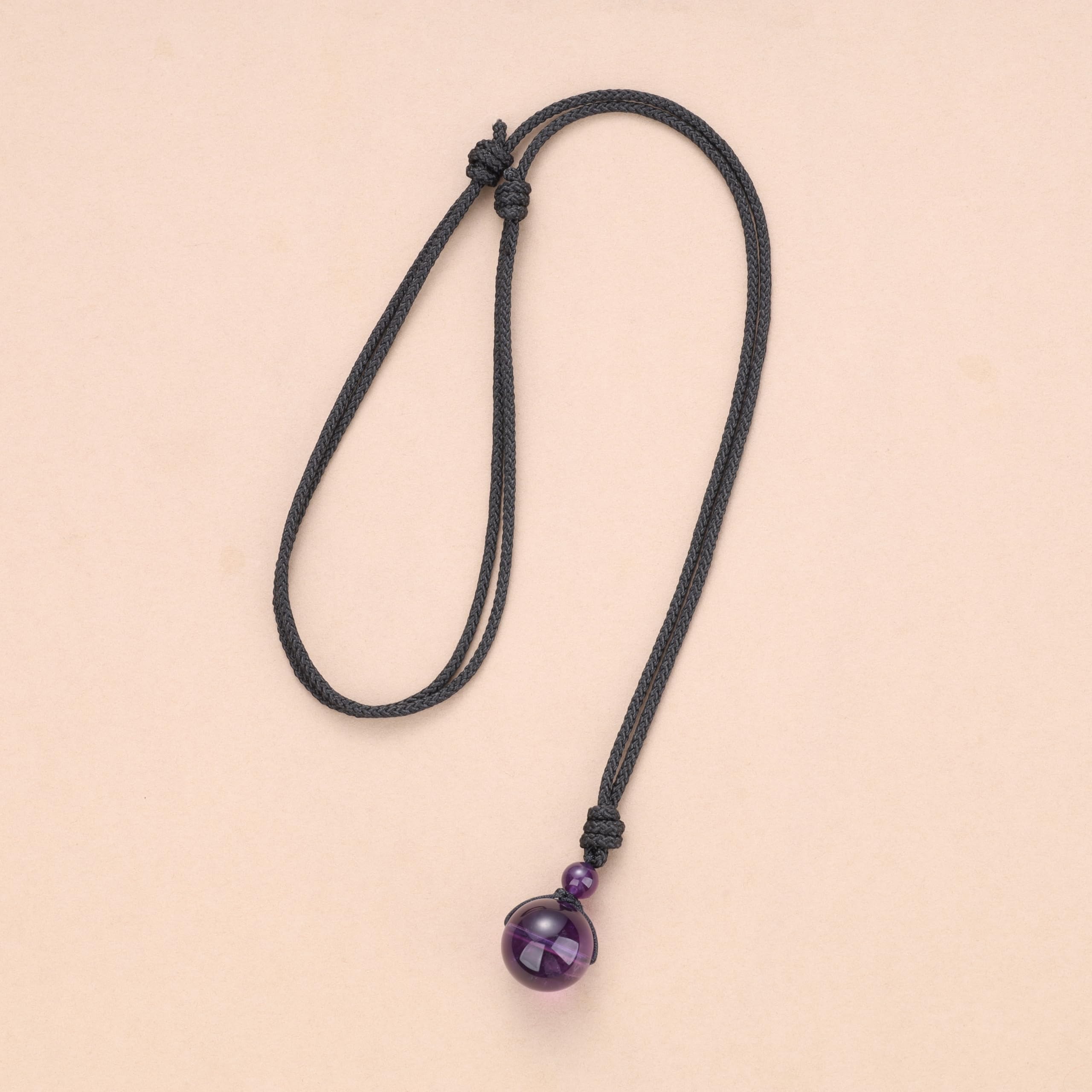 COAI Genuine Stone Bead Healing Crystal Necklace
