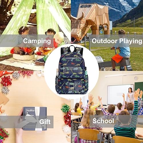 Miniatura 3 de CAMTOP Mochila de malla para niños y niñas, mochila transparente para preescolar, mochila casual para escuela, playa, viajes, deportes, Azul -