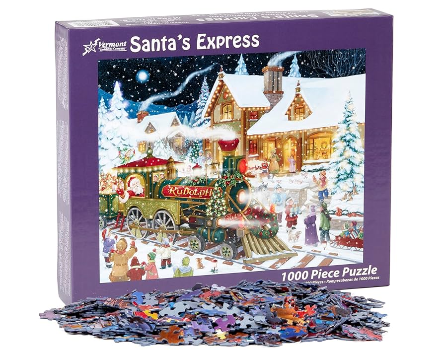 Amazon.co.jp: Santa 's Expressクリスマスジグソーパズル1000