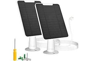 6W Solar Panel for Google Nest Cam - Outdoor & Indoor, IP65 Weatherproof