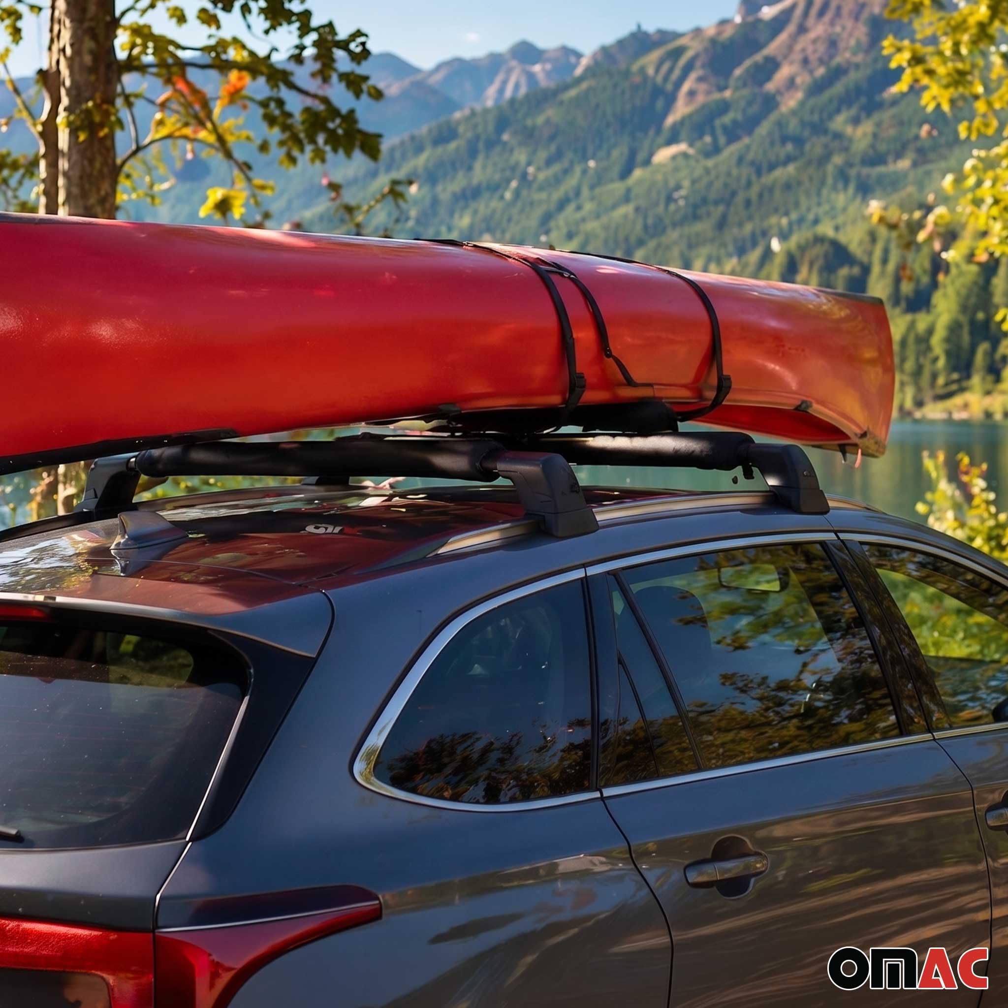 Dachträgerauflagen Surfbretträger Softdach Windsurf Pad Dachträger Kanu Kajak Snowboard | 2X Wassersportträger Transportsysteme Kanuhalter Kajakträger Surfhalterung Schutzträger