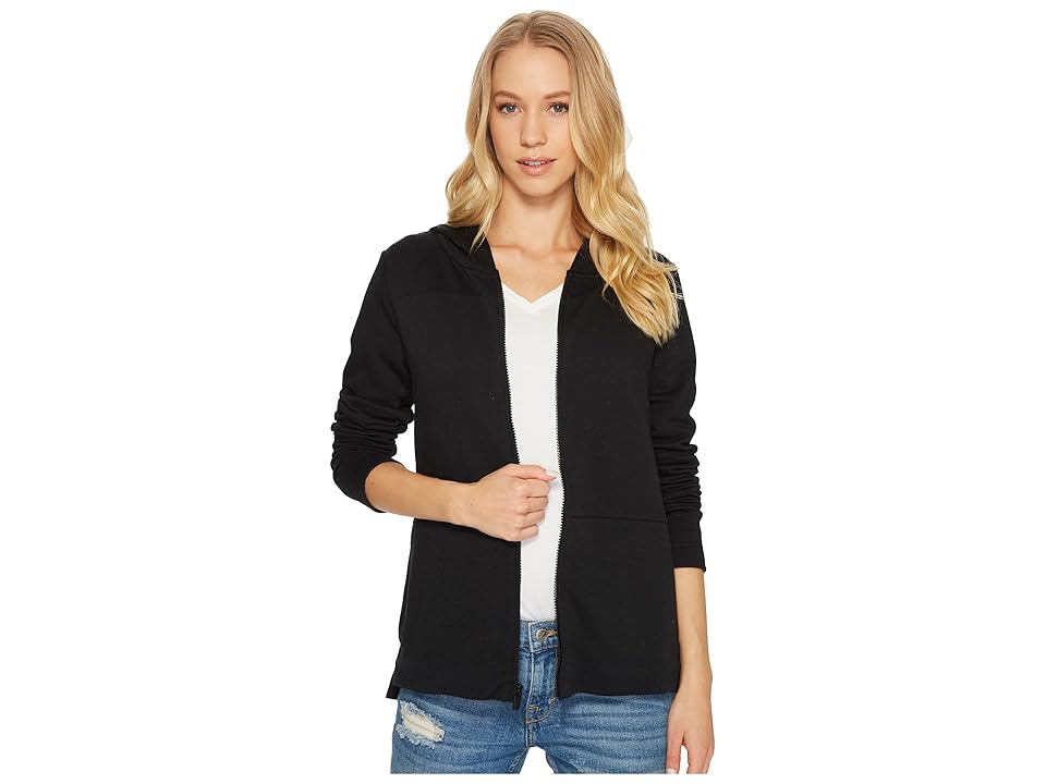 

Hurley One and Only Long Sleeve Top Zip Fleece (Black) Women's Fleece
