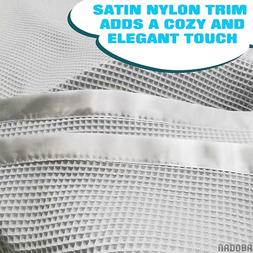 Miniatura 8 de Manta térmica para bebé con ribete satinado, 36 x 50 pulgadas, suave, transpirable, lavable a máquina, ideal para cuna, cochecito y asiento de coche