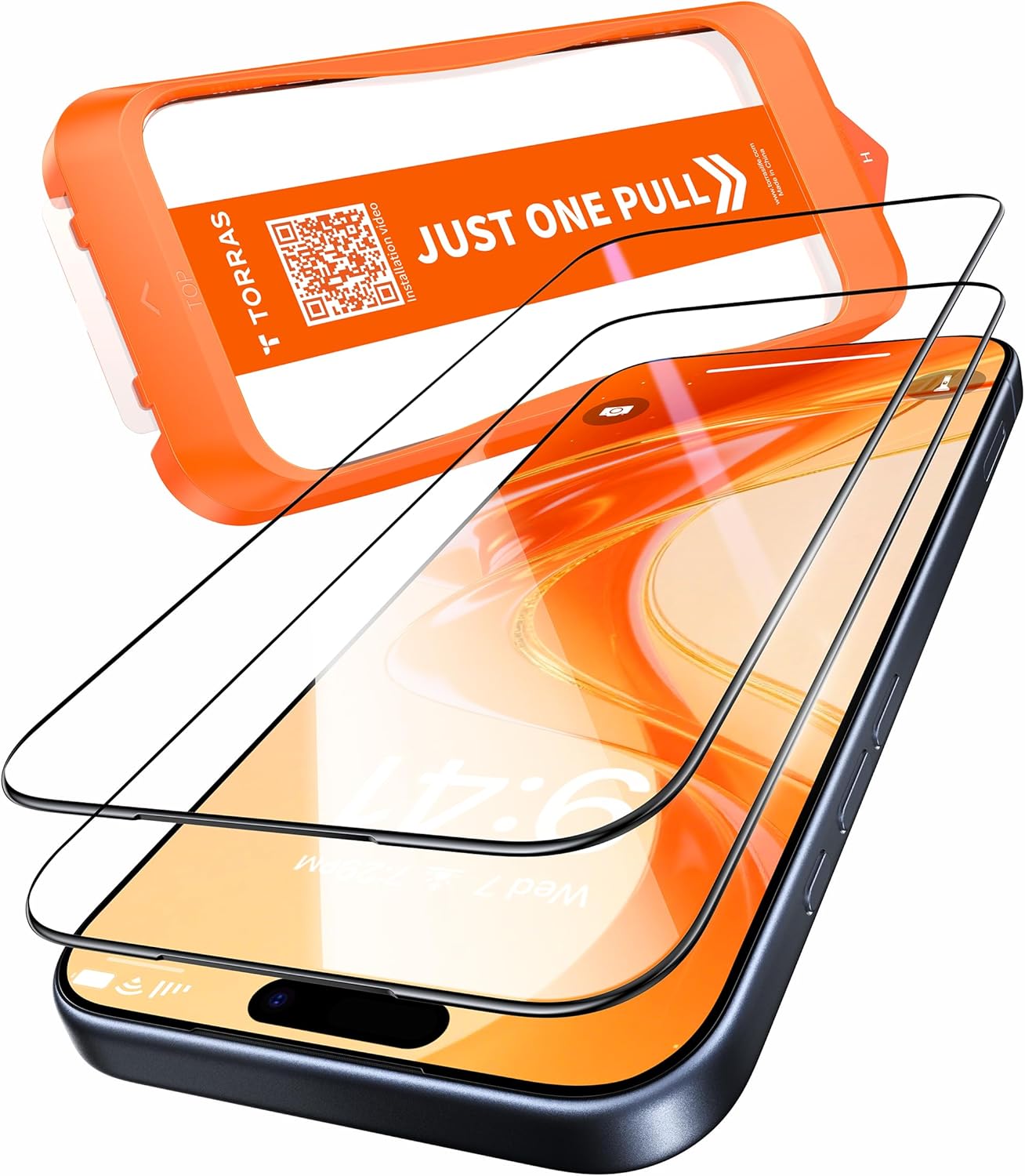 TORRAS フィルム For iPhone 17 ガラスフィルム 航空宇宙ガラス 9H+硬度 米軍MIL規格 全面保護 10倍強化 極細ベゼル対応 ラウンドエッジ 超簡単貼り付け ワンプル(Just One Pull) ガイド枠付き 指紋防止 サラサラ 落下・破損防止 2枚セット 6.3インチ いphone17 用 保護フィルム GlassGo Ultra Amazonで販売中 TORRAS フィルム For iPhone 17 ガラスフィルム 航空宇宙ガラス 9H+硬度 米軍MIL規格 全面保護 10倍強化 極細ベゼル対応 ラウンドエッジ 超簡単貼り付け ワンプル(Just One Pull) ガイド枠付き 指紋防止 サラサラ 落下・破損防止 2枚セット 6.3インチ いphone17 用 保護フィルム GlassGo Ultra Amazonで販売中