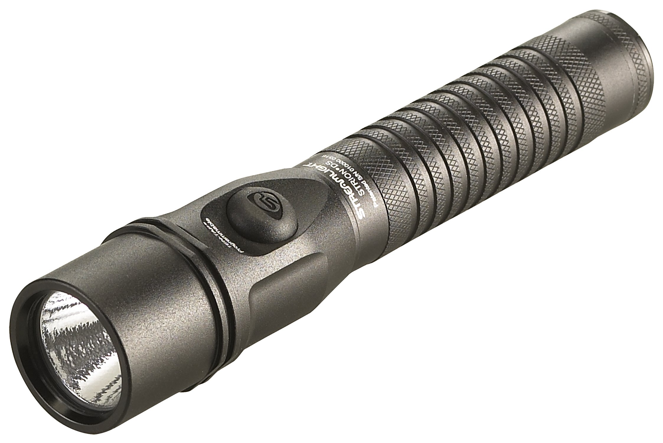 Streamlight 74412 Strion DS 375 Lumens Tactical Flashlight, Includes IDS-IEC Type A (120V/100V) AC/12V DC, w/2 Holders, Black