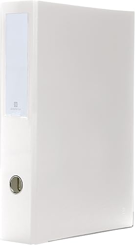 Bindertek Carpeta legal texturizada de lino prémium de 3 anillas de 3 pulgadas, para papel de 8.5 x 14, color blanco