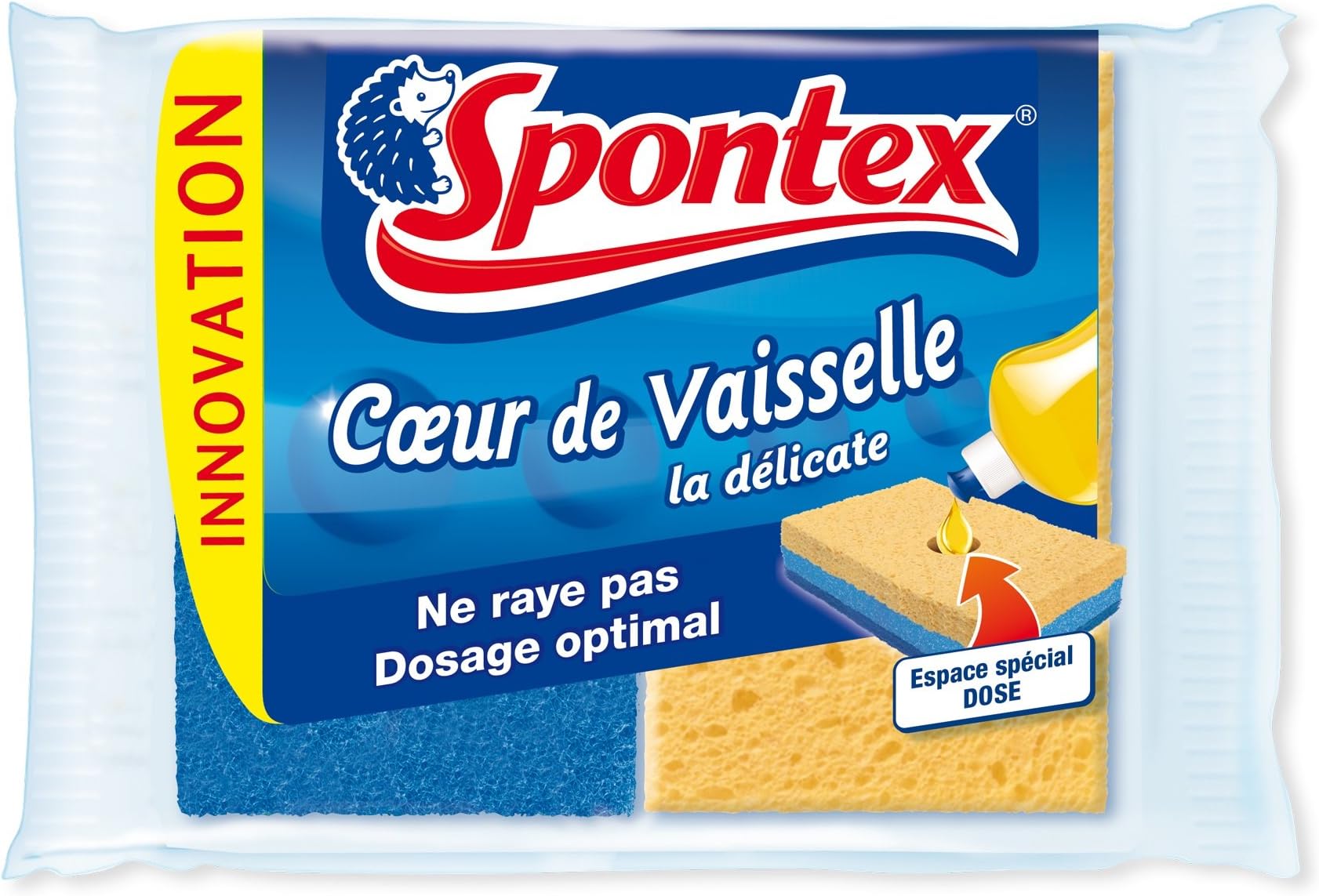 Spontex Sponge, La Délicate Dish Core, Includes 2 Sponges