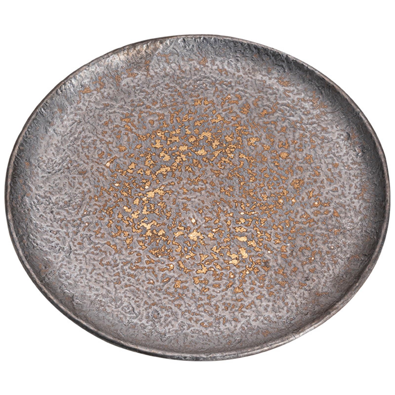 Taca na herbatę Vintage Taca do parzenia na sucho Domowa surowa ceramika Mała taca na herbatę Ceramiczna podstawa do czajnika Okrągły uchwyt na doniczkę Chiński zestaw do herb
