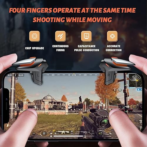 Miniatura 2 de Newseego for PUBG Game Controller Trigger, 1 Pair New Version Smart Phone Game Controller Gamepad Large Thickness, Sensitive Aim & Shoot PUBG