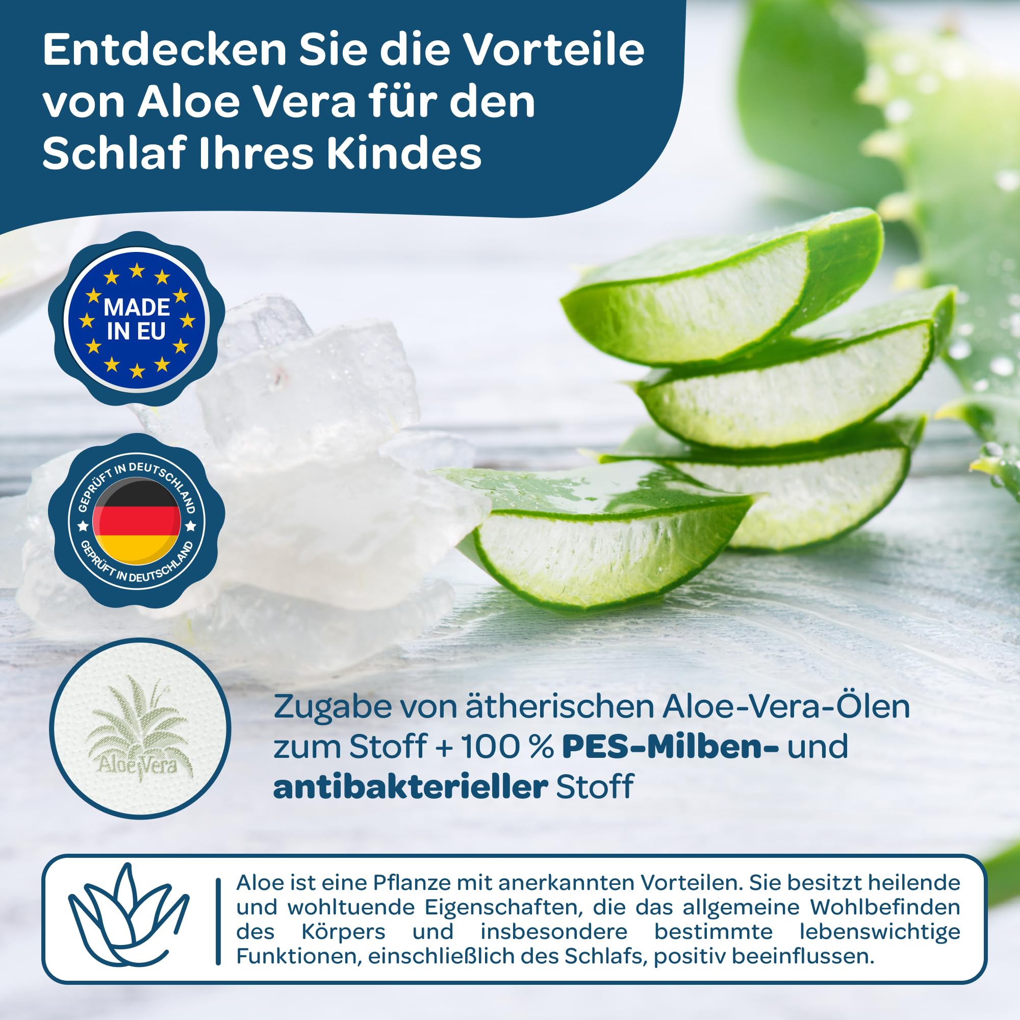 DOLCI SOGNI Matratze 60x120 cm für Babybett und Kinderbett, Atmungsaktive Babymatratze mit Aloe Vera Bezug, Oeko-TEX® & CertiPUR™, 14 cm Höhe