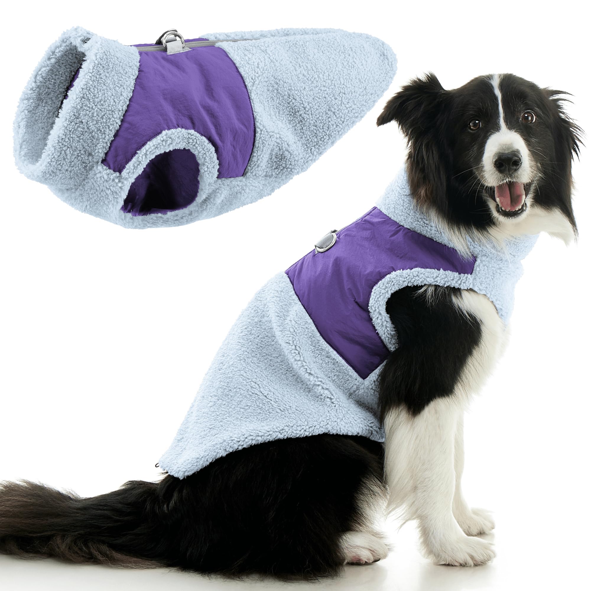 Gilet Sherpa pour chien Gooby idéal pour les balades d'hiver au parc