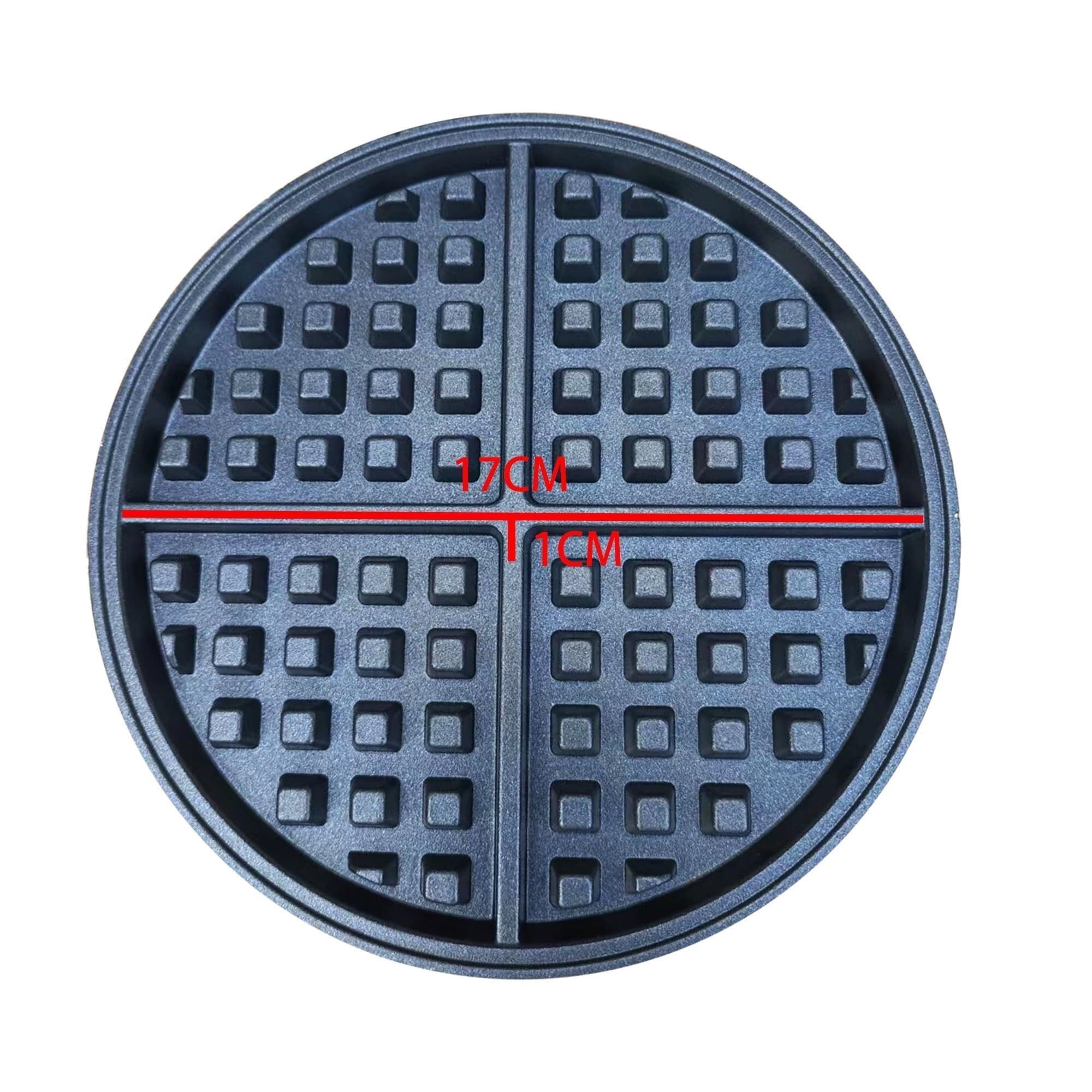 Piastra elettrica a doppia testa per waffle, antiaderente, per cuocere torte, waffle rotondi, elettrodomestico da cucina, macchina per coni gelato, senza fumo, facile da usare e da,