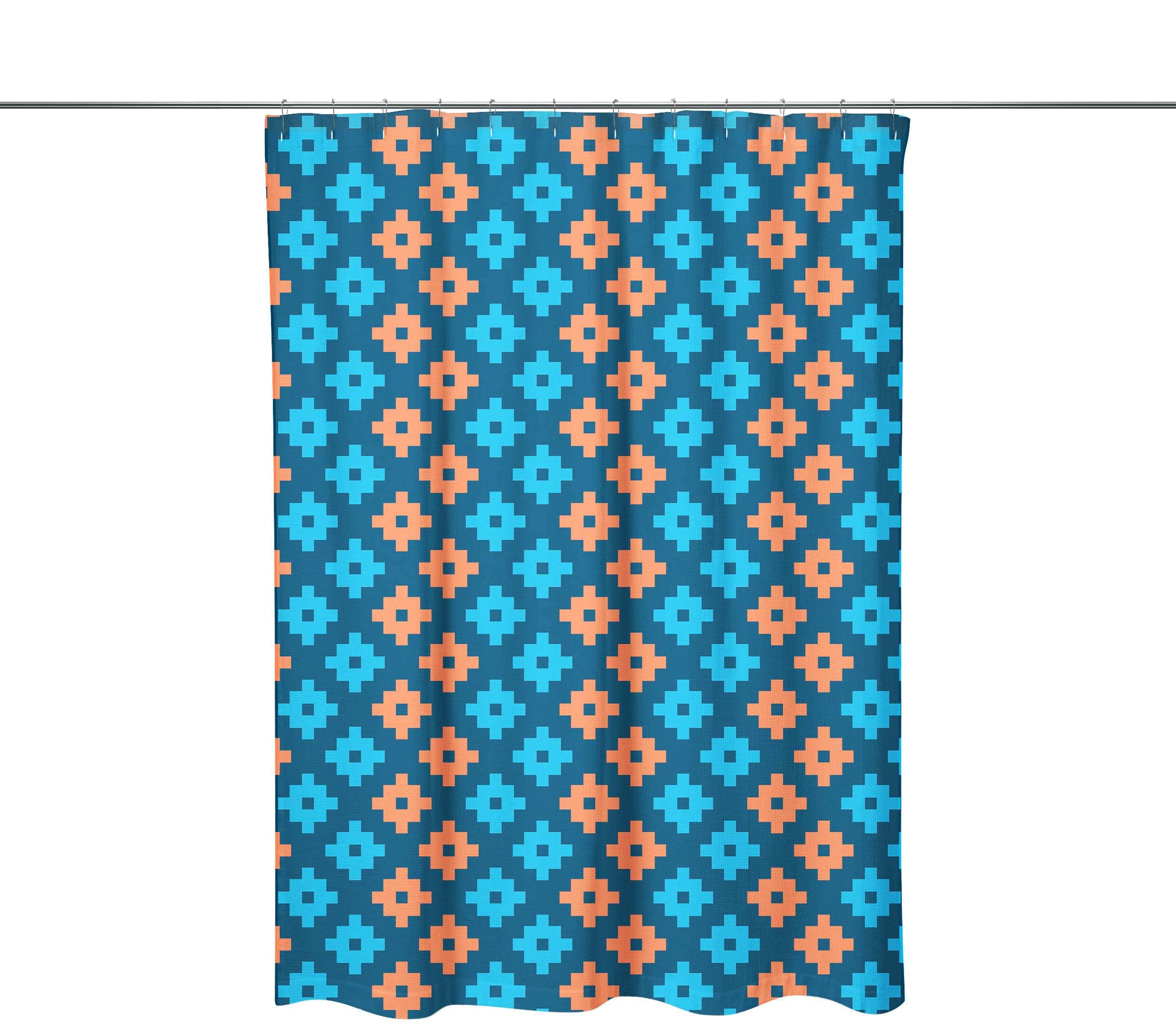 Bonamaison Shower Curtain, Polyester, Multicolor, 150x200