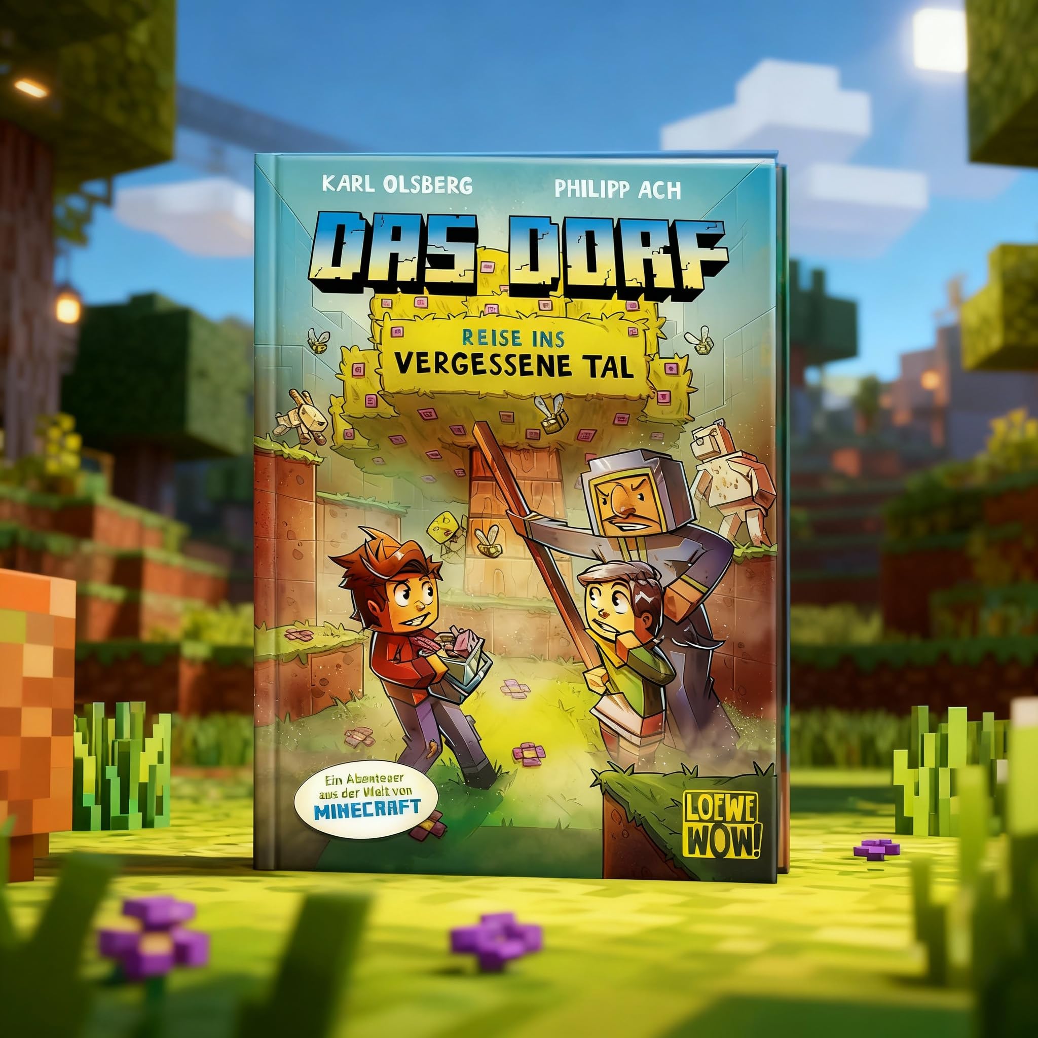 Das Dorf Bücher komplett Set Band (1 bis 8) | 8-teiliges Kinderbücher Gaming-Abenteuer im Minecraft-Universum | Lese Spaß für Kinder ab 8 Jahren | inkl. exklusivem Lesezeichen