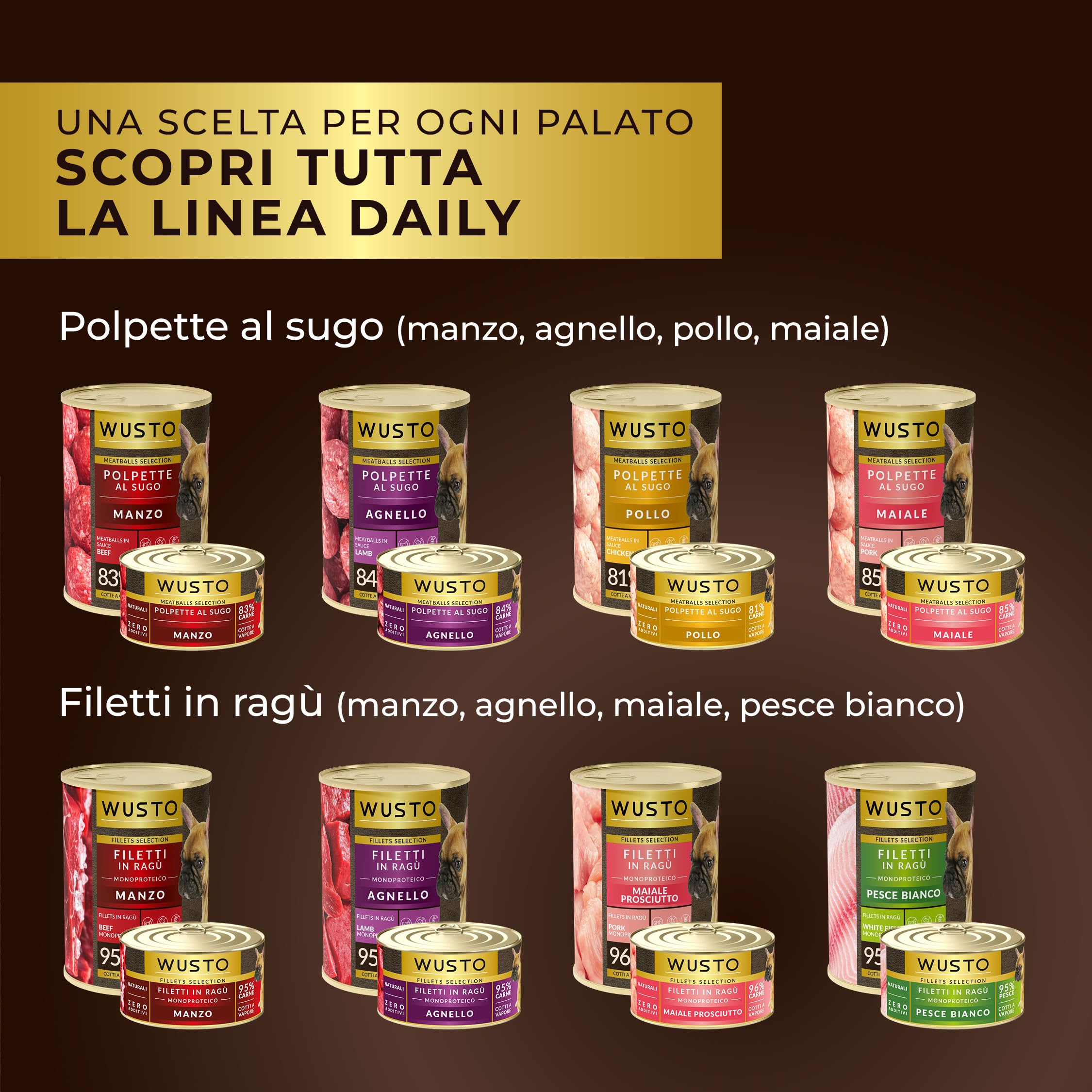 Polpette al Sugo per Cani Adulti – Alimento Umido Completo e Gustoso, Tenere Polpette in Salsa Ricca, Alta Appetibilità, Nutrizione Bilanciata (24 x 150g, Manzo)
