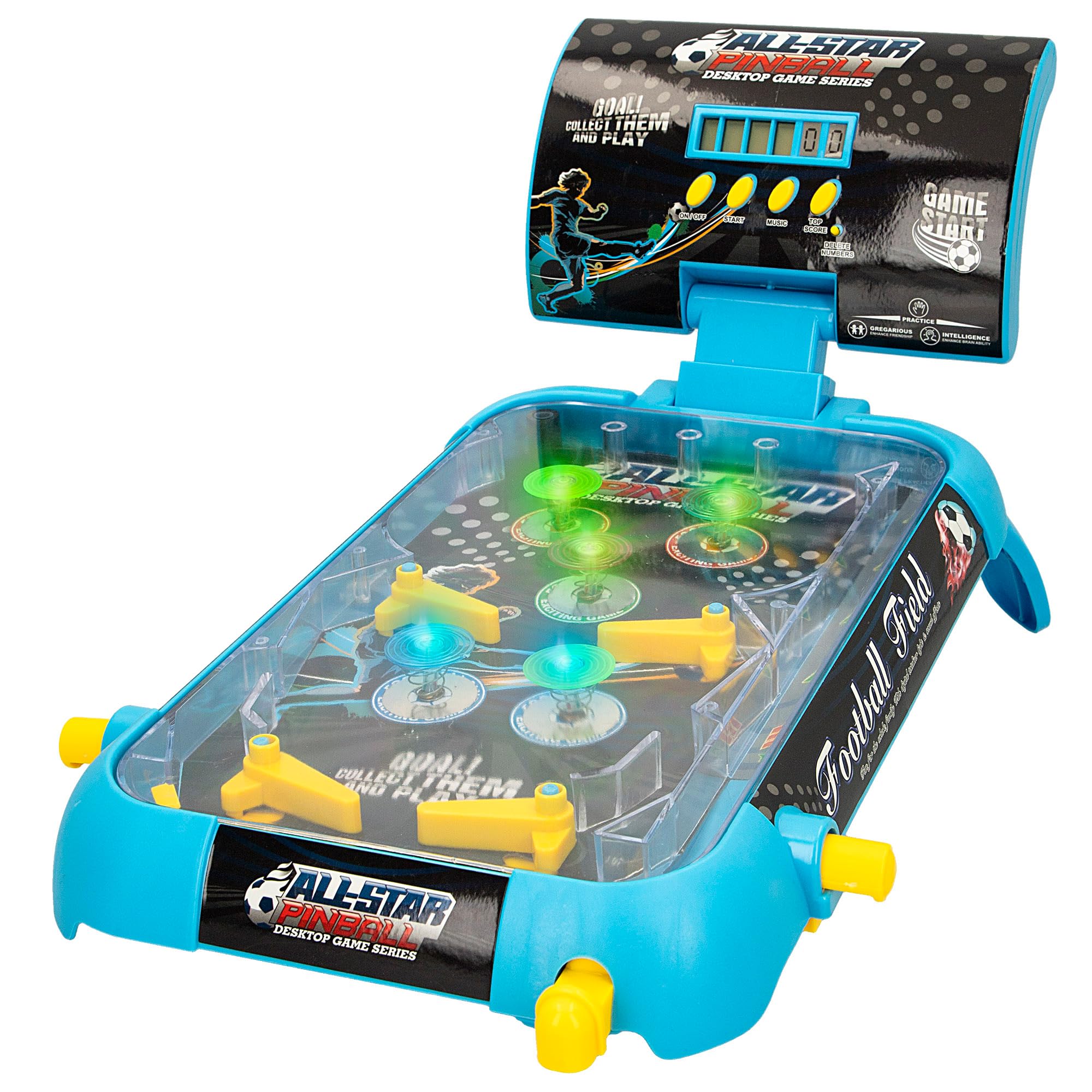 ColorBaby CB Games- Pinball Infantil, Pin Ball de Juguete, Marcador electrónico, Juegos de Mesa electrónicos, para niños +​6 años (47342)