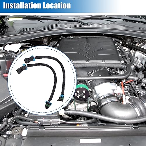 Miniatura 3 de X AUTOHAUX Arnés de extensión de cabezal de sensor de oxígeno O2 para Chevrolet Camaro 2010-2013 para Chevrolet Corvette 2006-2013