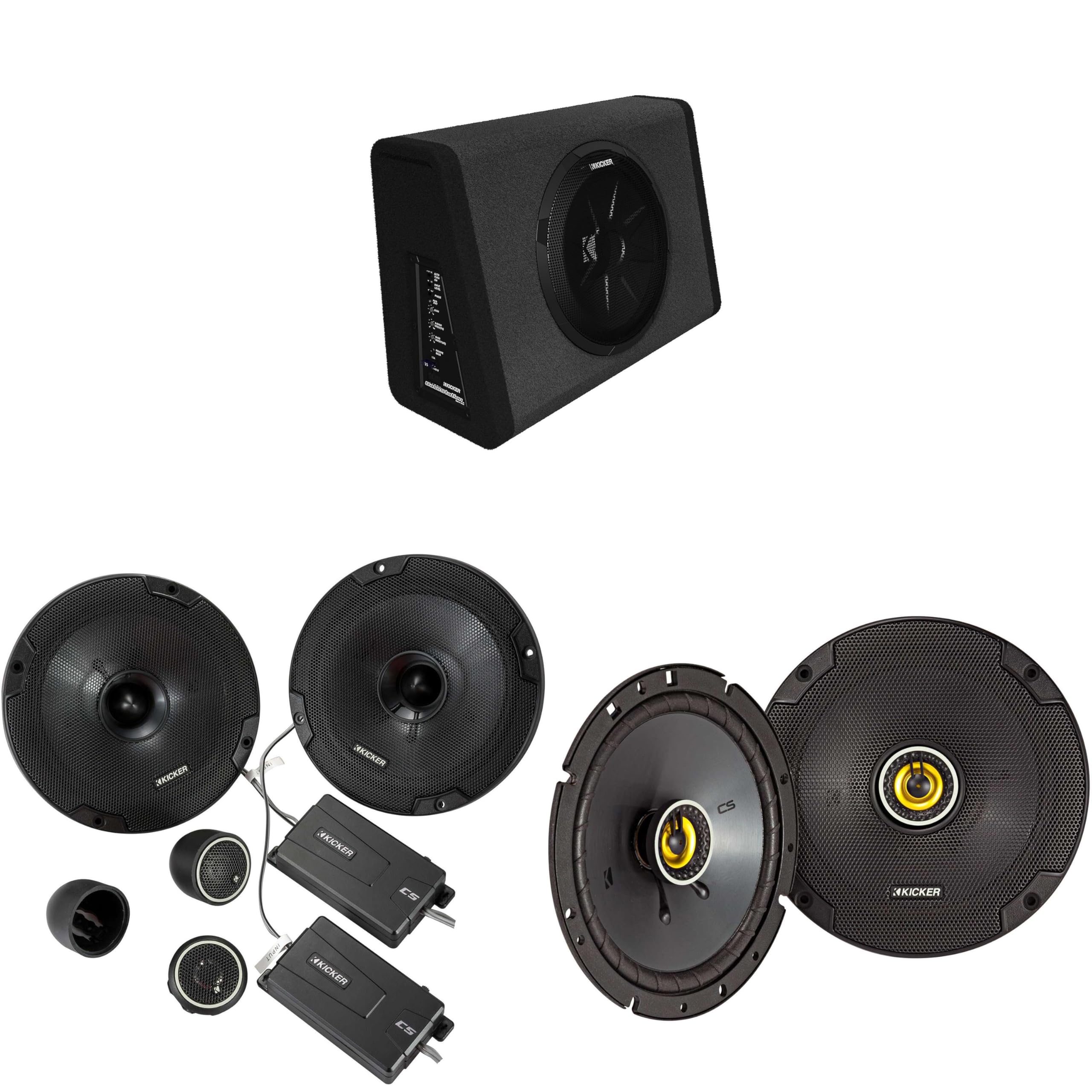 Kicker 11PT250 Powered Sub Enclosure & 46CSS674 6.75