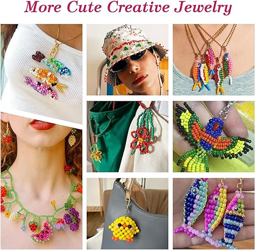 Miniatura 8 de Juego de pulseras de la amistad de cuentas de cristal de 0.157 in, 15500 unidades, 96 colores, 60, cuentas pequeñas para hacer pulseras, pulseras de