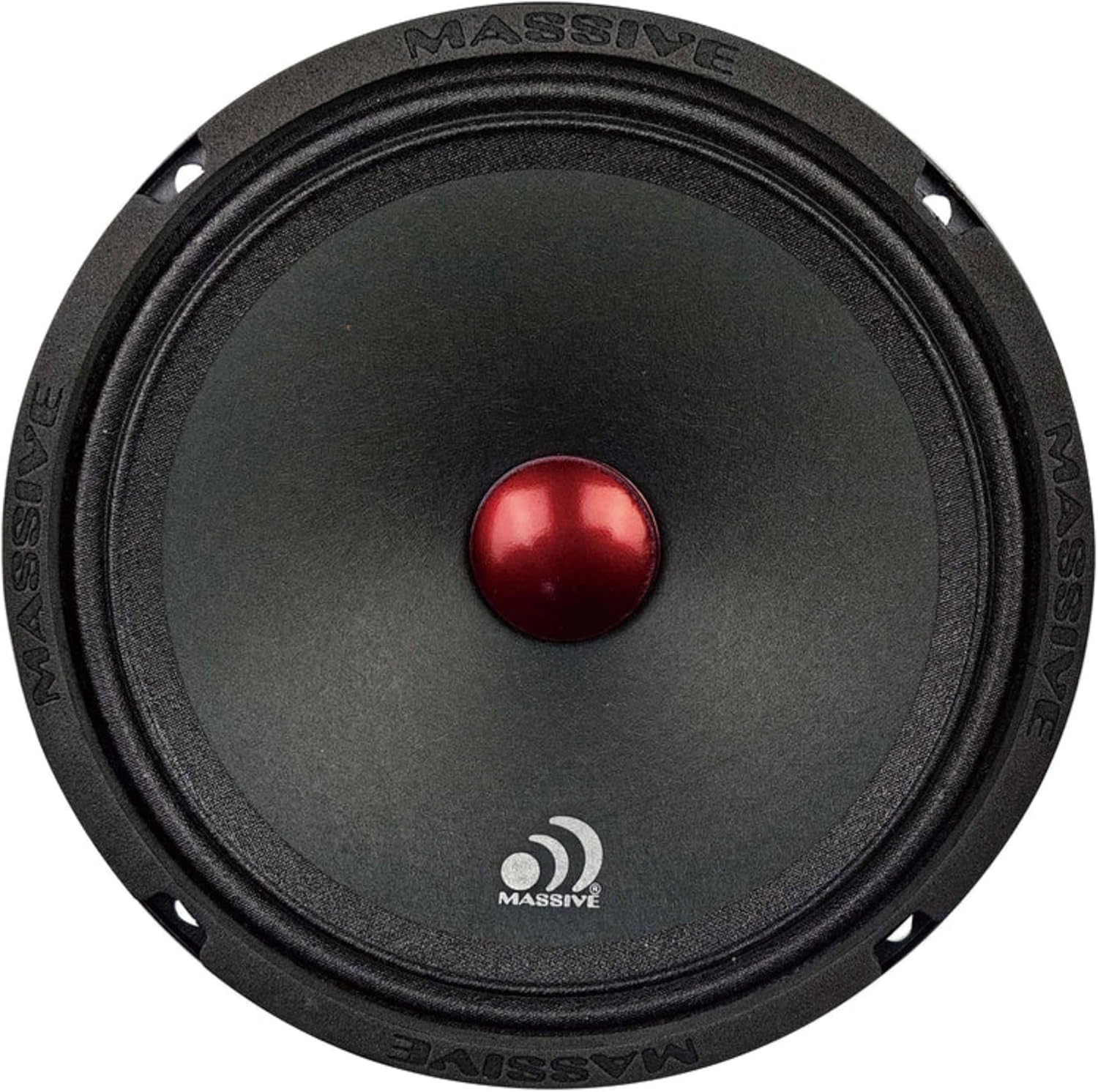 Massive Audio MM6A 6.5" Mid-Range Speaker | 200W Max, 100W RMS, 4 Ohm, Aluminum Basket, High Efficiency Pro Audio Speaker for Car, Motorcycle & UTV Sound Systems