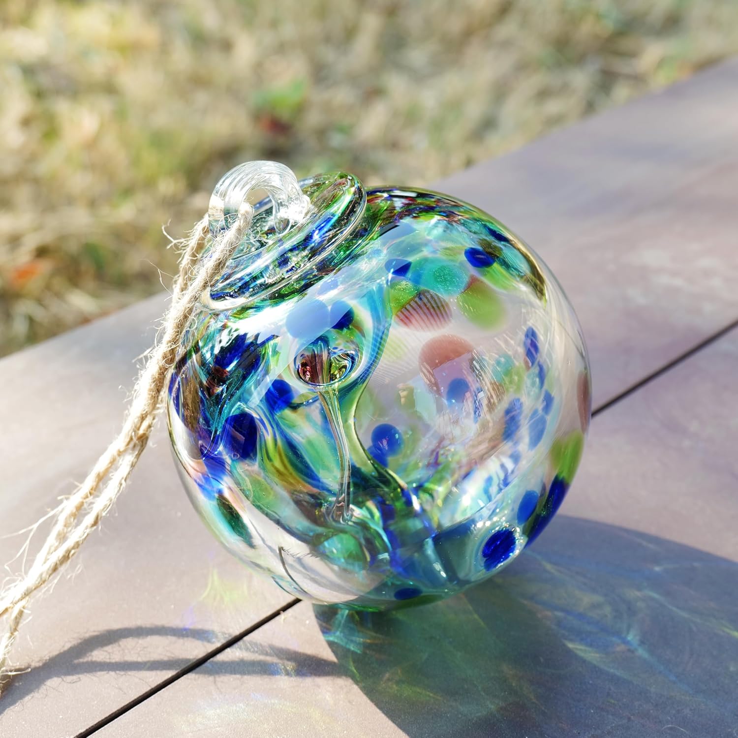 YaoYuan 4-Inch Hand-Blown Glass Hanging Gazing Ball Review: Stunning Witch Ball for Garden Decor