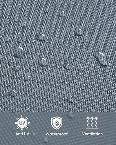 Miniatura 7 de Canopy - Silla columpio para porche, columpio ajustable de 3 asientos para patio con cojín extraíble, jardín, patio trasero, rayas verdes y blancas