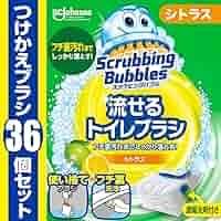 ありがとうございます！はす商品です！ Amazon | スクラビングバブルシャット流せるトイレブラシ本体