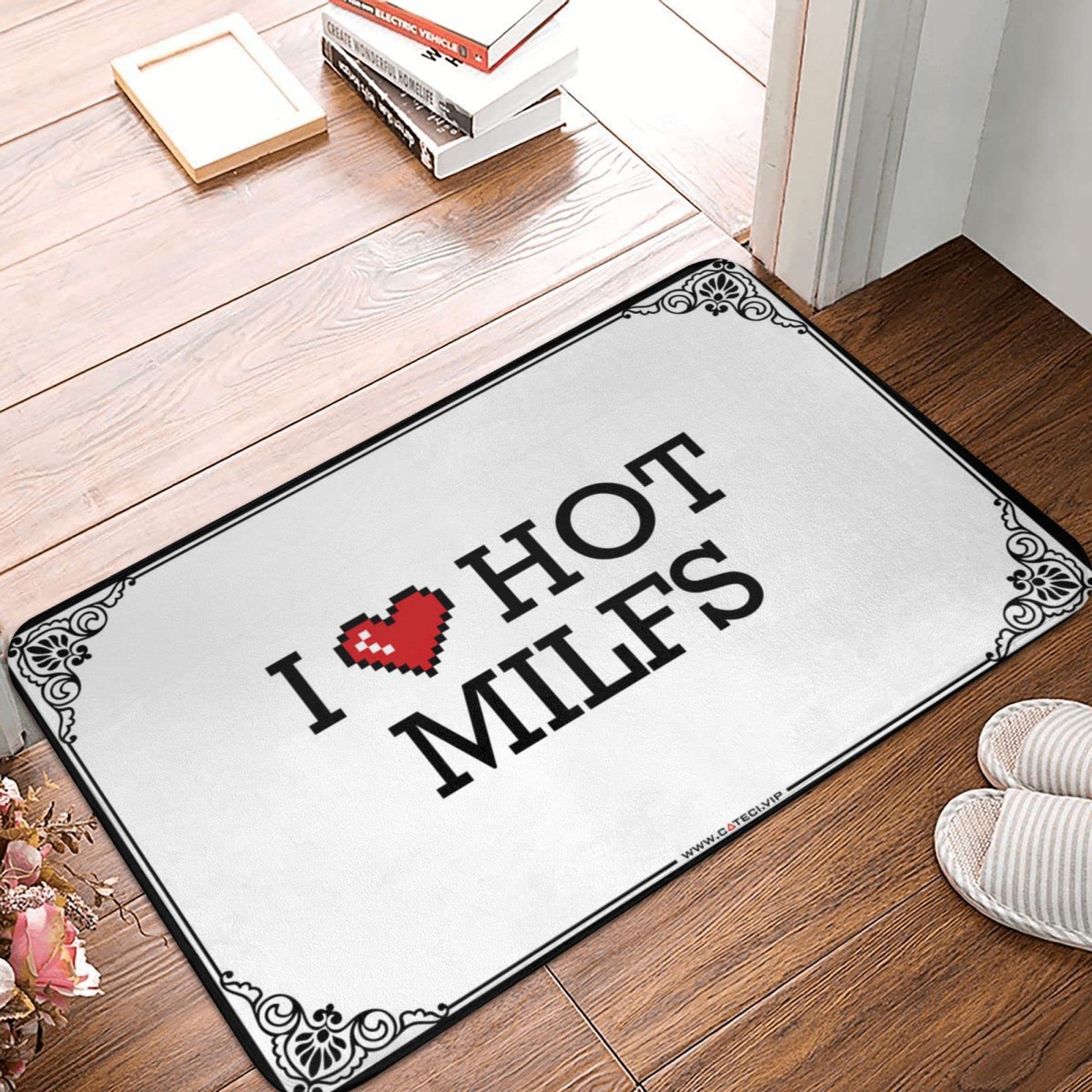 Tapis de bain antidérapant I Love Hot Milfs idéal pour décorer votre espace billard