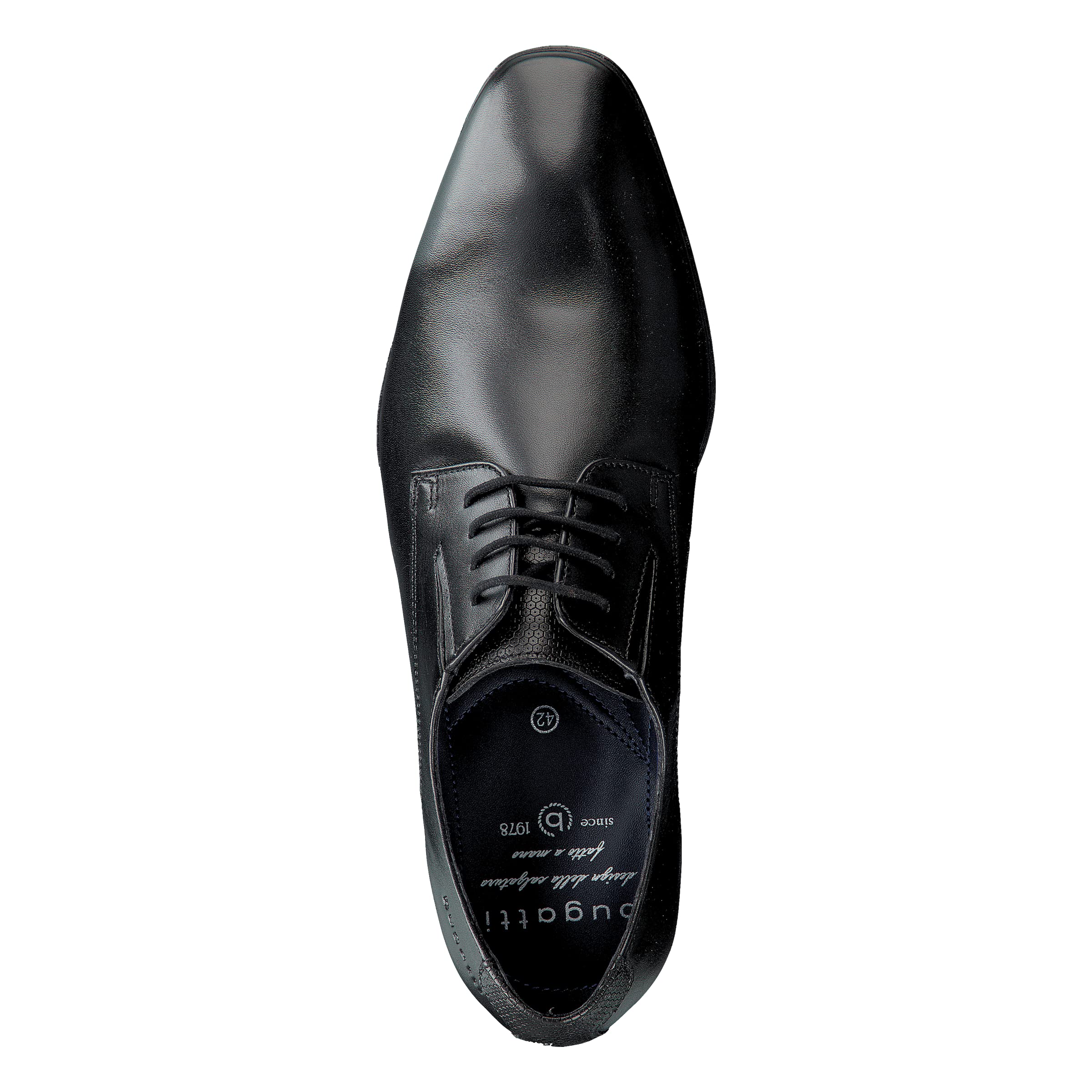 bugatti Chaussure Basse Business en Cuir, Derby Classique avec Élastique DerbysHomme