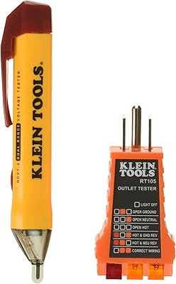 Klein Tools NCVT2KIT Basic Voltage Test Kit, Yellow/Orange