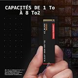 WD BLACK SN850X NVMe SSD 2TB (Up to 7,300 MB/s read speed, Up to 6,600 MB/s write speed, M.2 2280, PCIe Gen4, Gaming Storage Expansion, High Performance Internal solid state drive) POWERED BY SANDISK - 6