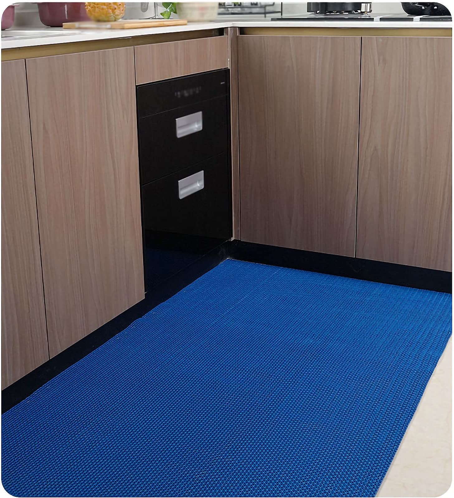 Tappetino drenante Antiscivolo in PVC Spesso 5 mm con Design a Rete Perforata, Adatto ad Ambienti umidi, Ideale per docce e Piscine. Adatto Sia per Interni Che per Esterni. Dimensioni: 120x1