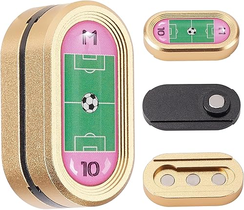 Deslizador de ladrillo de metal, deslizador sensorial magnético EDC para adultos, juguetes para aliviar la ansiedad, el estrés y la ira (fútbol)
