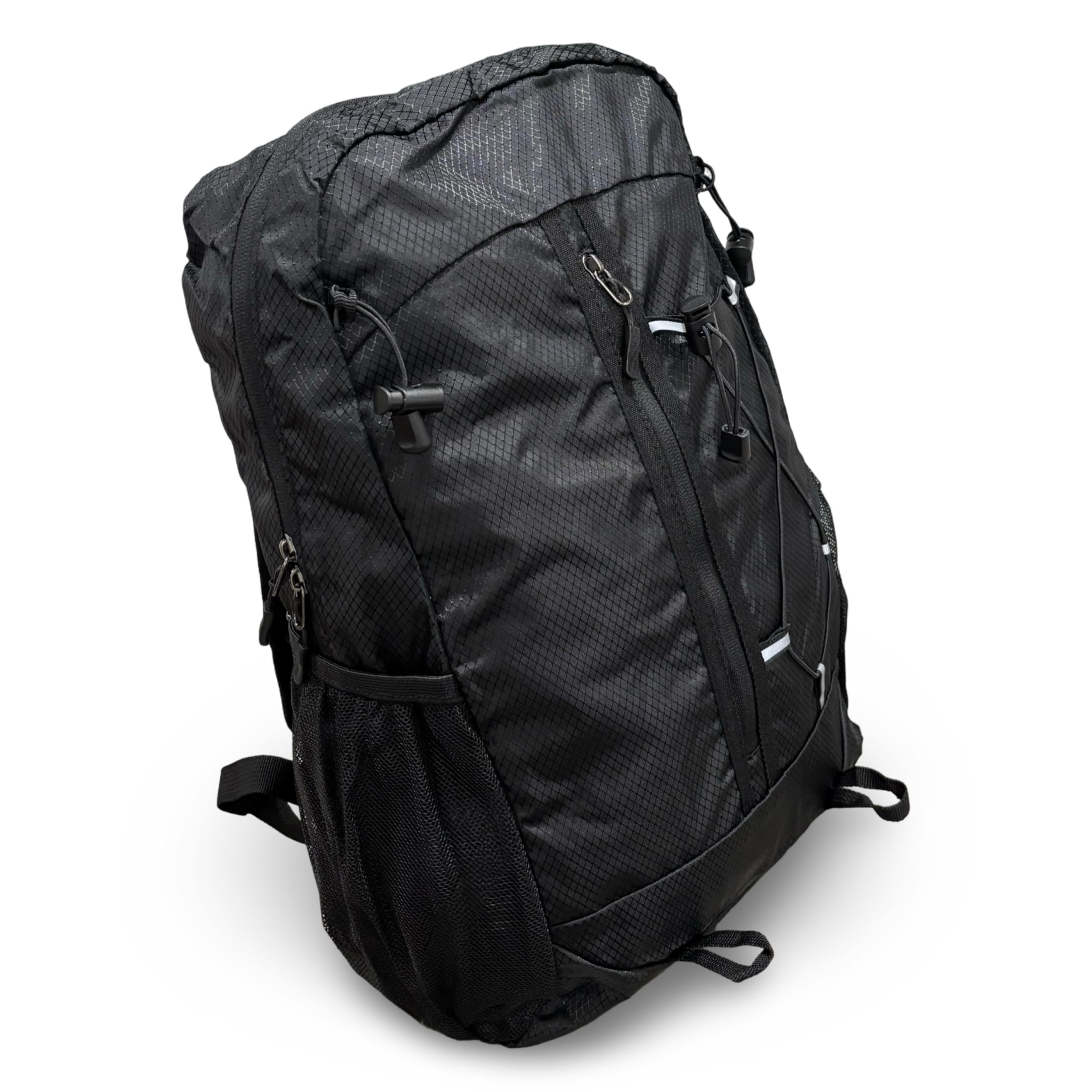 glossy Black Foldable Lightweight Backpack For women and men | Water Resistant | Travel use | Sports Use | Casual use-picture-36