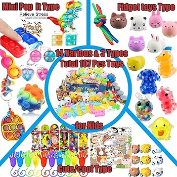 Amazon.com: Leeche Premium Pop Party Favors Toys for kids