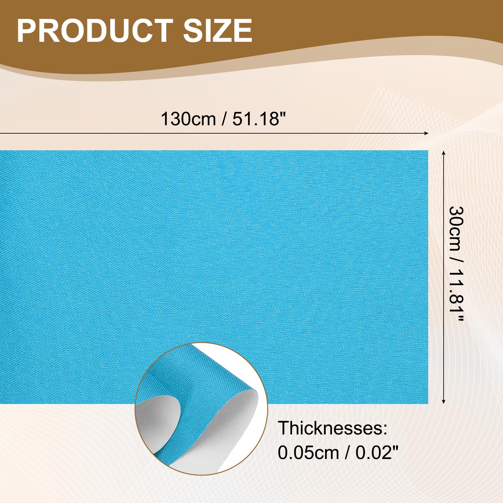 PATIKIL Book Binding Cloth, 51 x 11 Inches Book Cloth for Binding Repairing Fabric Surface Paper Backed Bookbinding Supplies, Blue - Image 2