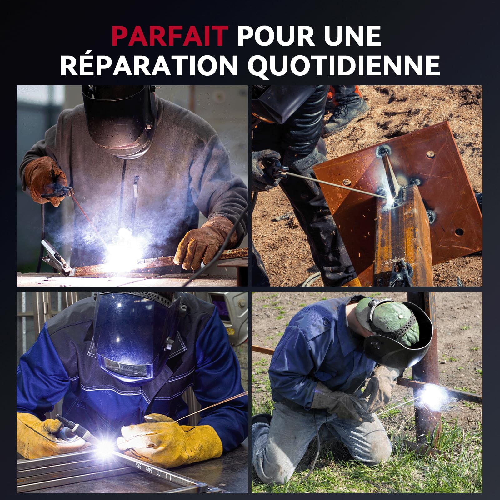 ARCCAPTAIN iControl ARC205 Pro Poste a Souder, [Contrôle APP] 205A Soudage ARC/TIG Lift Poste à Souder, Grand Écran LED Large, Inverseur IGBT 230V avec Démarrage Chaud, Force d'Arc et Anti-Adhérence
