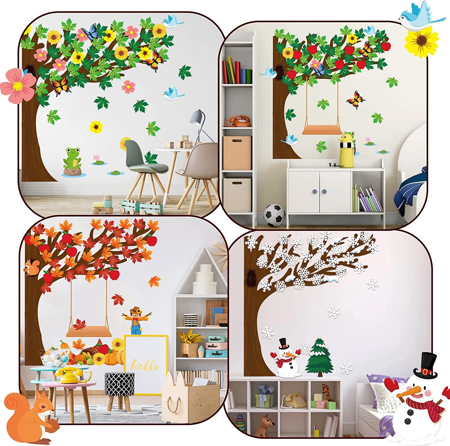 Zhanmai Frühlings-Dekoset – 28-teilig Mit Seidenpapierblumen & Buchstaben, Für Pinnwand, Klassenzimmer & Party