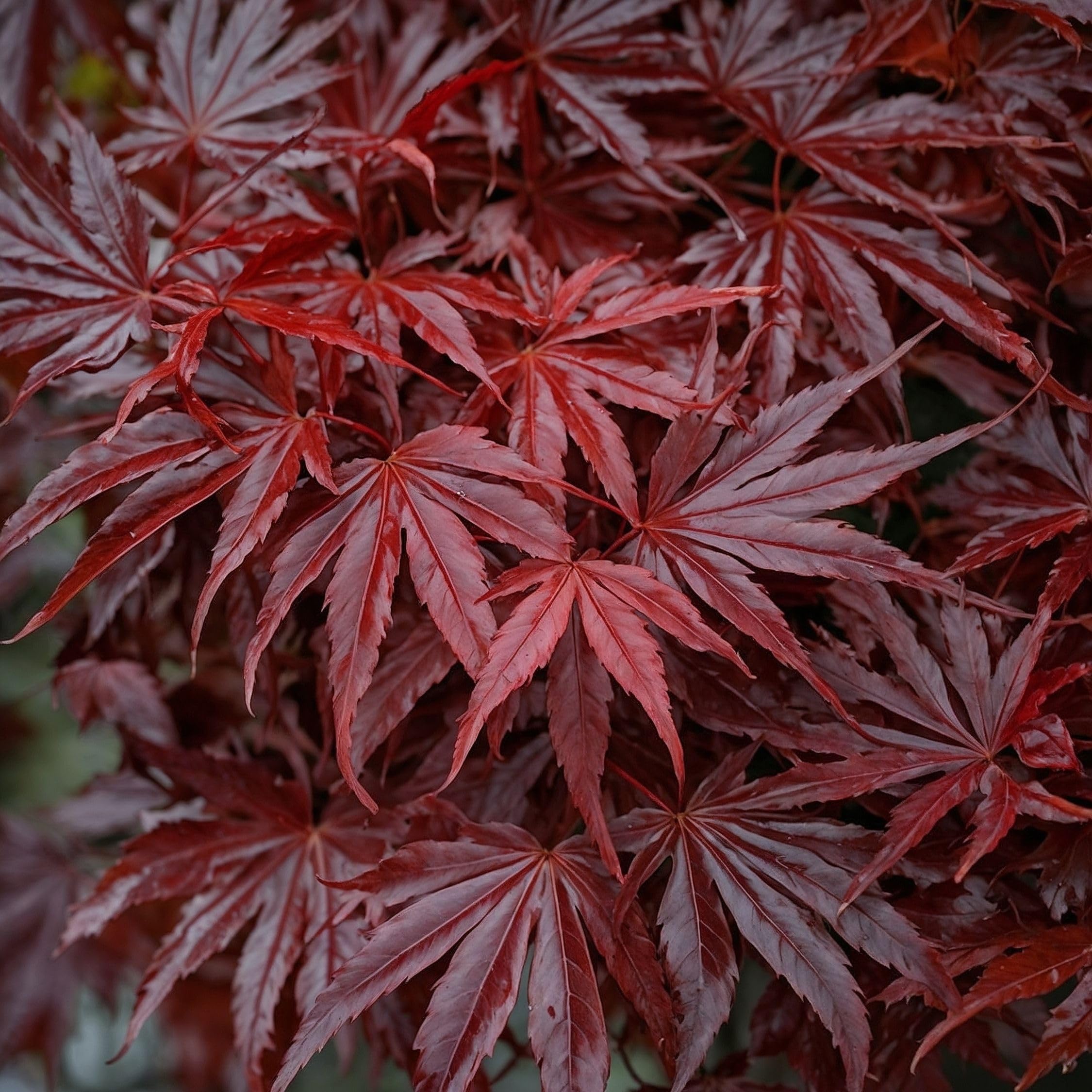Plant in a Box - Arce japonés - Acer palmatum 'Atropurpureum' - Altura 25-40cm - Tamaño de la maceta 10,5cm - árbol - rojo