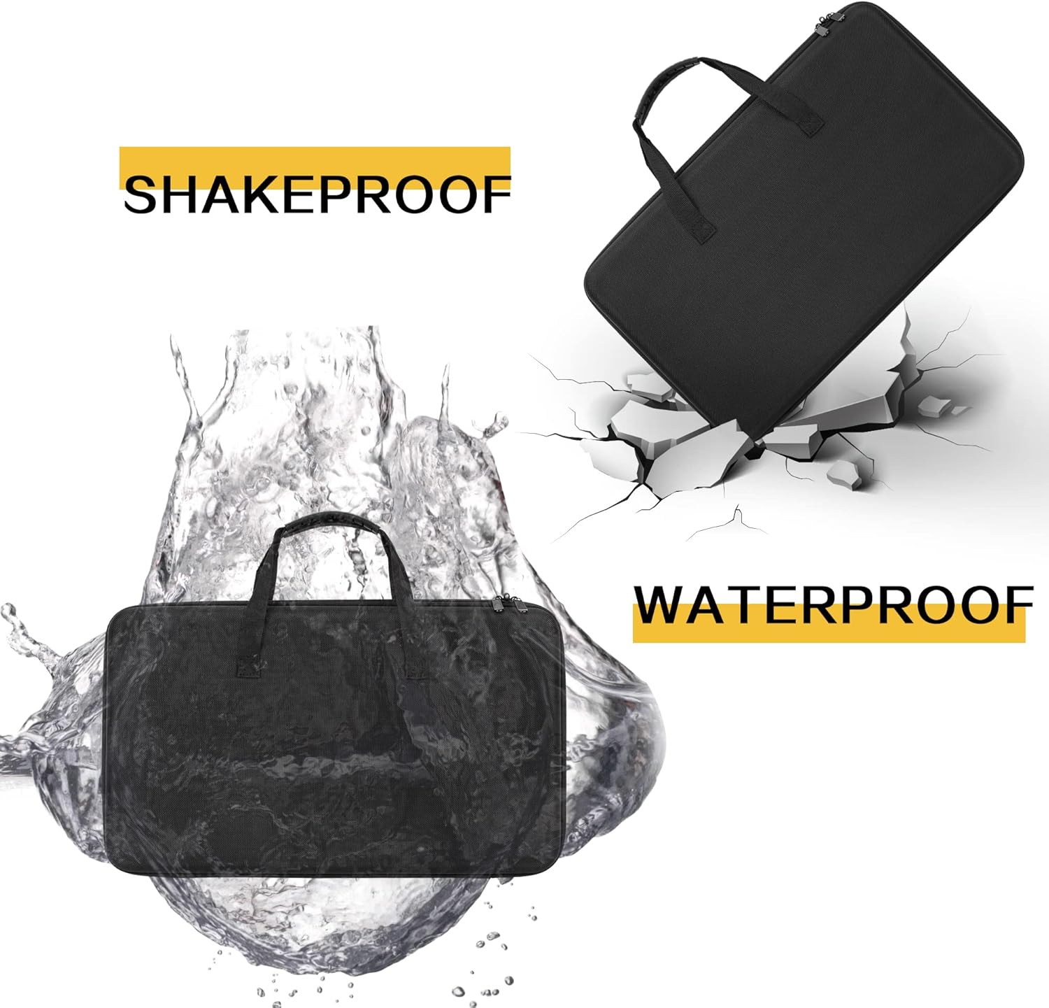 Brappo Miniature Storage Carrying Figure Case -Figurine Minature Carrying Case,Compatible with 40k, D&D and More.With 64 Slot Sponge and Pre-Cut Customizable Space Sponge.