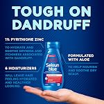 Selsun Blue Itchy Shampooing anti-pelliculaire sec, formule apaisante, Pyrithione éprouvée cliniquement et Zinc 6 Ajout d'hydratants, aide à soulager les démangeaisons et les flocons, suffisamment doux pour une utilisation quotidienne, 300mL
